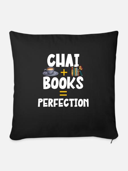 Chai Tee Masala Chai - Sofakissen mit Füllung 45 x 45 cm - Schwarz