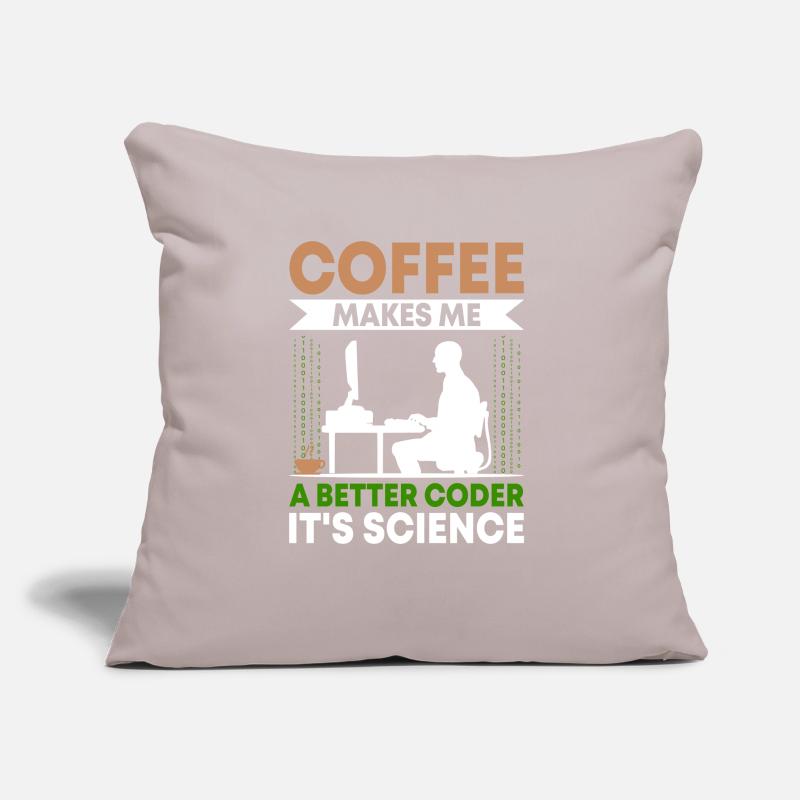 Kaffee-Codierung Programmierer Programmierer Entwickler Nerd Coff Sofakissen mit Füllung 45 x 45 cm