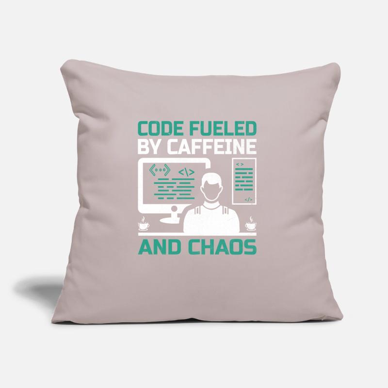 Kaffee-Codierung Programmierer Programmierer Entwickler Nerd Coff Sofakissen mit Füllung 45 x 45 cm