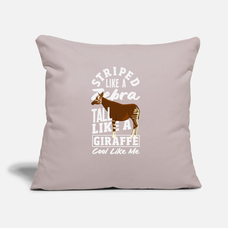 Funny zookeeper okapi lover Sofa pillow with filling 45cm x 45cm