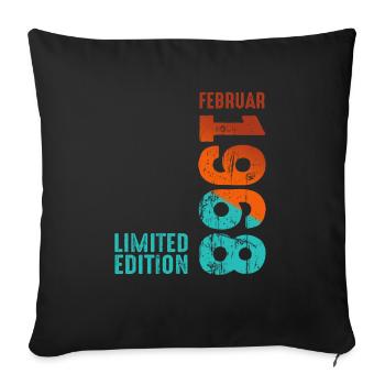 Édition limitée février 1968 légendaire depuis - Coussin et housse de 45 x 45 cm - noir - Devant