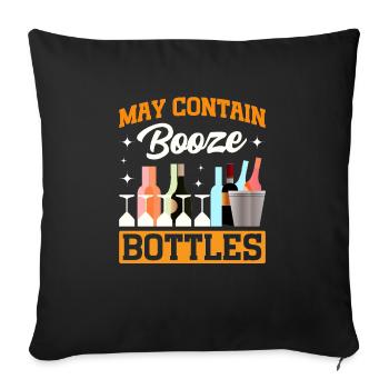 Crawled Pub Crawl Alcohol Drinking - Sofa pillow with filling 45cm x 45cm - black - Front