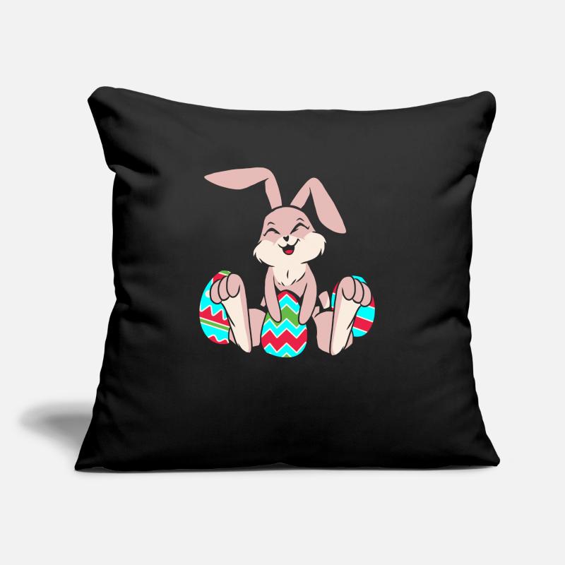 Easter Bunny Easter Eggs Easter Sofa pillow with filling 45cm x 45cm