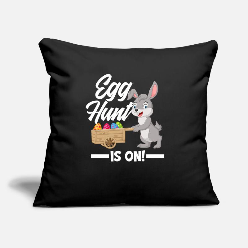 Easter Eggs Chasing Easter Bunny Easter Sofa pillow with filling 45cm x 45cm
