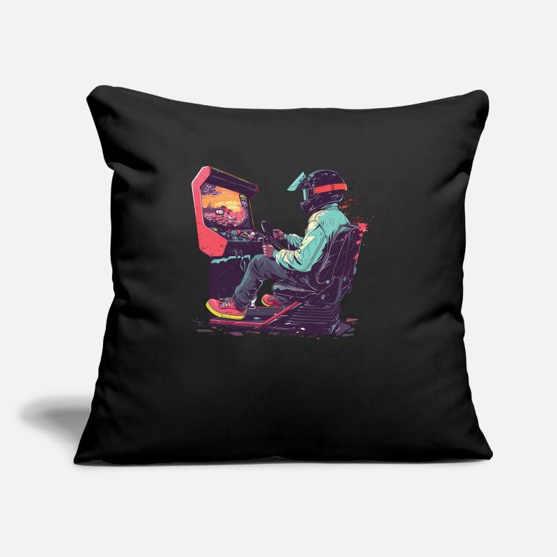"Time For Sim Racing" Sim Racer Sofa pillow with filling 45cm x 45cm