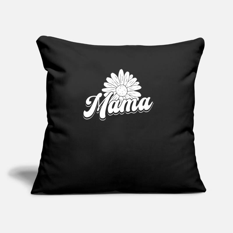 Gänseblume Mama Mutter Daisy Mom Coussin et housse de 45 x 45 cm