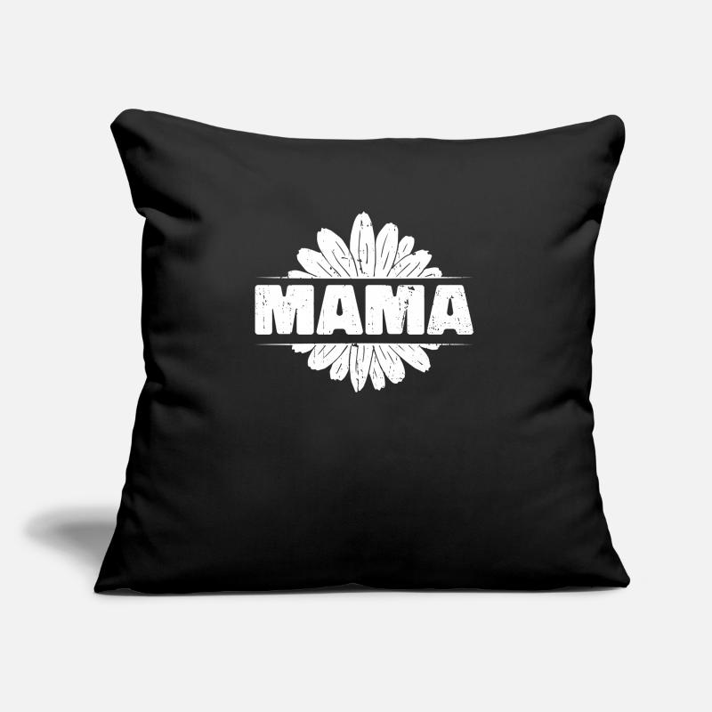 Gänseblume Mama Mutter Daisy Mom Coussin et housse de 45 x 45 cm