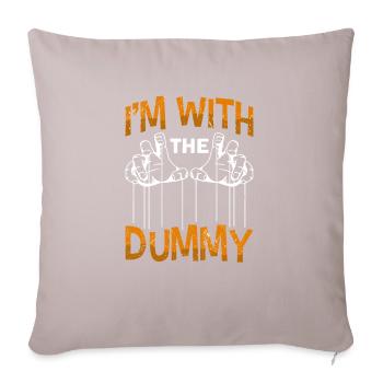 Puppeteer, puppeteer - Sofa pillow with filling 45cm x 45cm - light taupe - Front