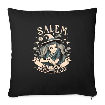 Salem Dark Magic Bright Heart - Sofa pillow with filling 45cm x 45cm - black - Front