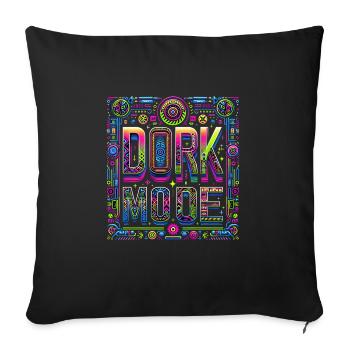 Mode Dork 10 - Coussin et housse de 45 x 45 cm - noir - Devant