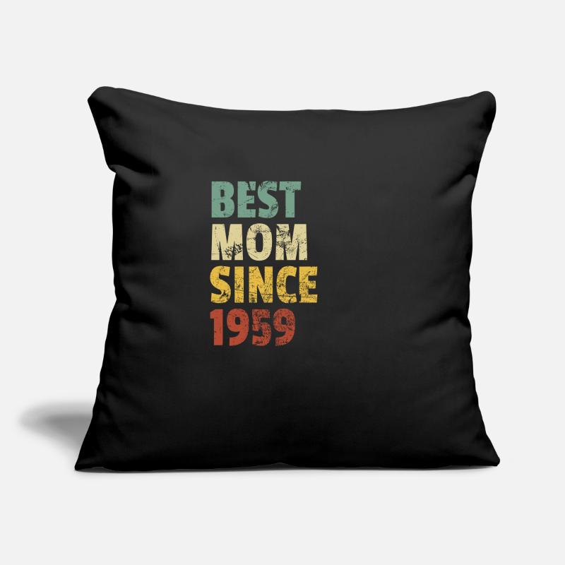 Beste Mutter seit 1959 Muttertags-Slogan-Zitat Sofakissen mit Füllung 45 x 45 cm