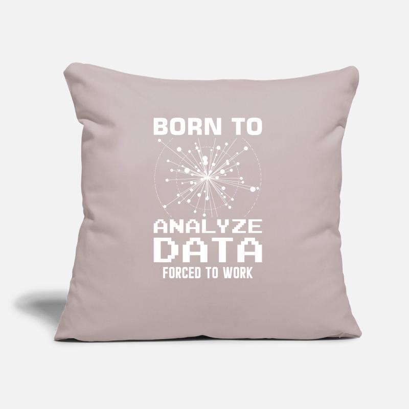 Machine Learning Algorithms AI Data Analyst Sofa pillow with filling 45cm x 45cm