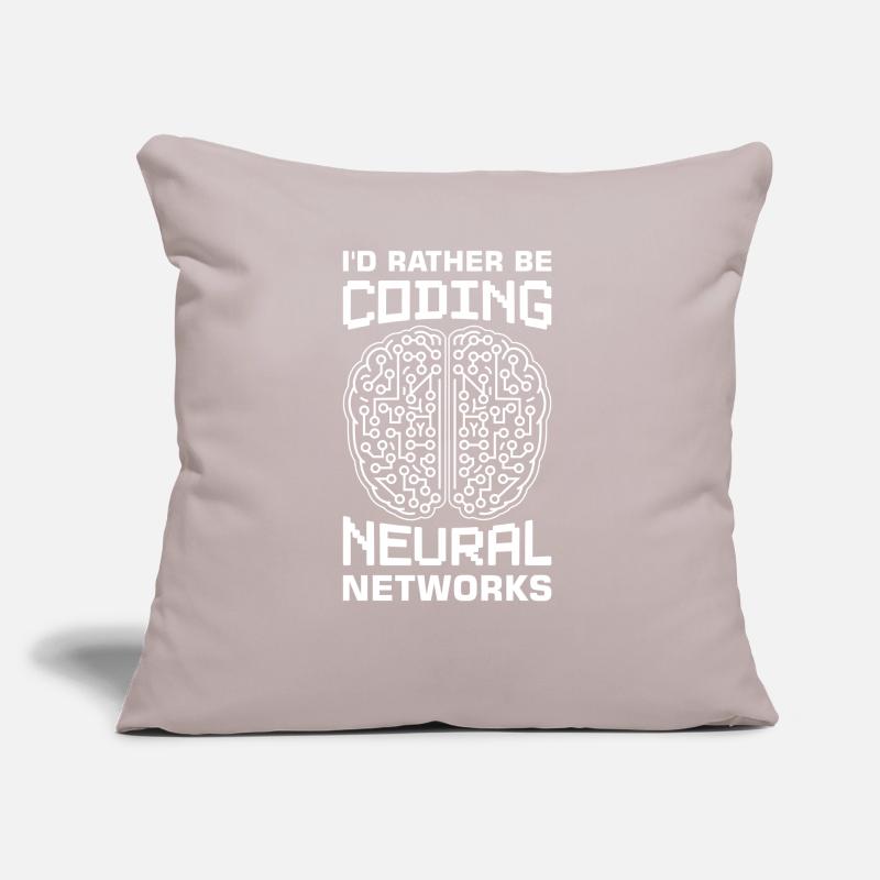 Machine Learning Algorithms AI Data Analyst Sofa pillow with filling 45cm x 45cm
