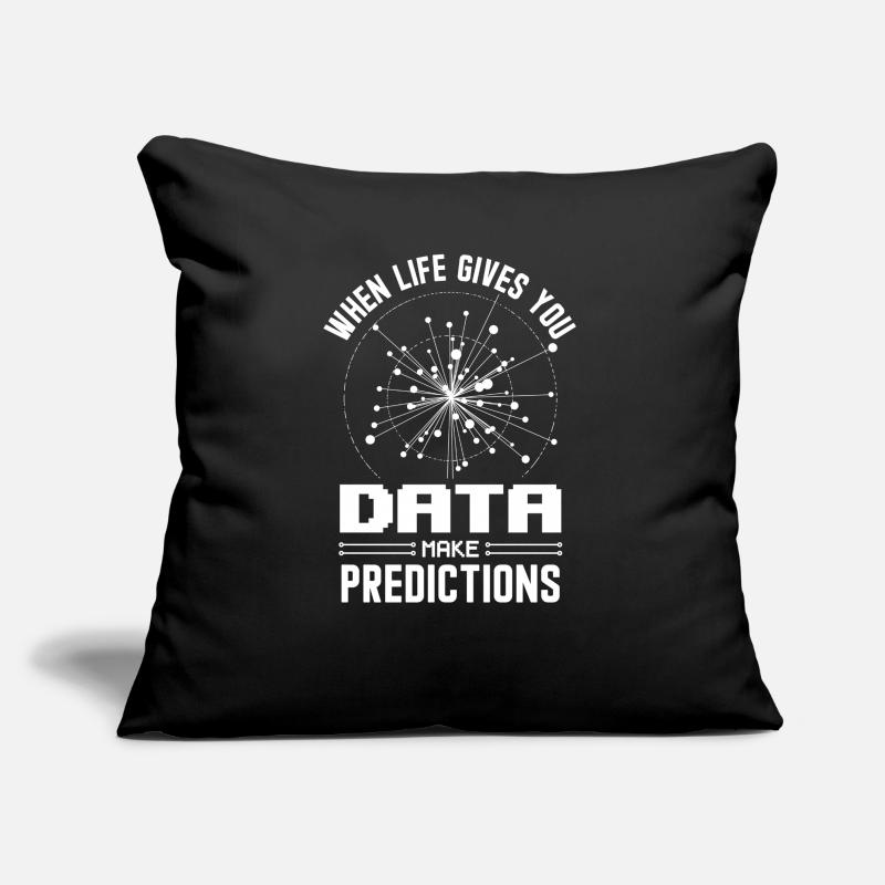 Machine Learning Algorithmen KI Datenanalyst Sofakissen mit Füllung 45 x 45 cm
