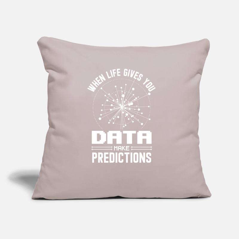 Machine Learning Algorithms AI Data Analyst Sofa pillow with filling 45cm x 45cm