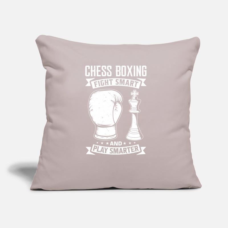 Boxe d’échecs Coussin et housse de 45 x 45 cm