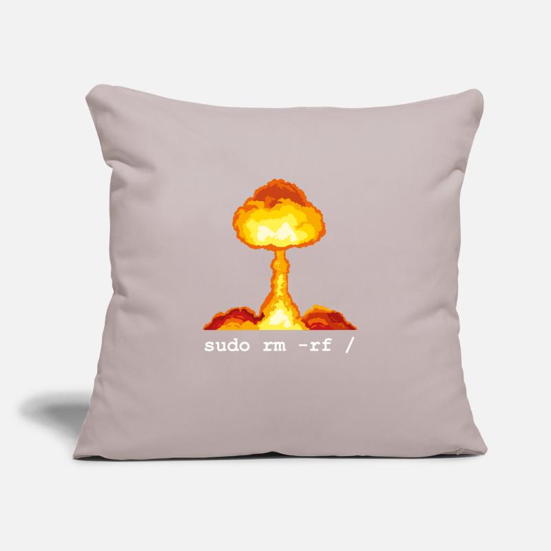Linux Funny Linux Command Sudo RM RF für Männer Sofakissen mit Füllung 45 x 45 cm