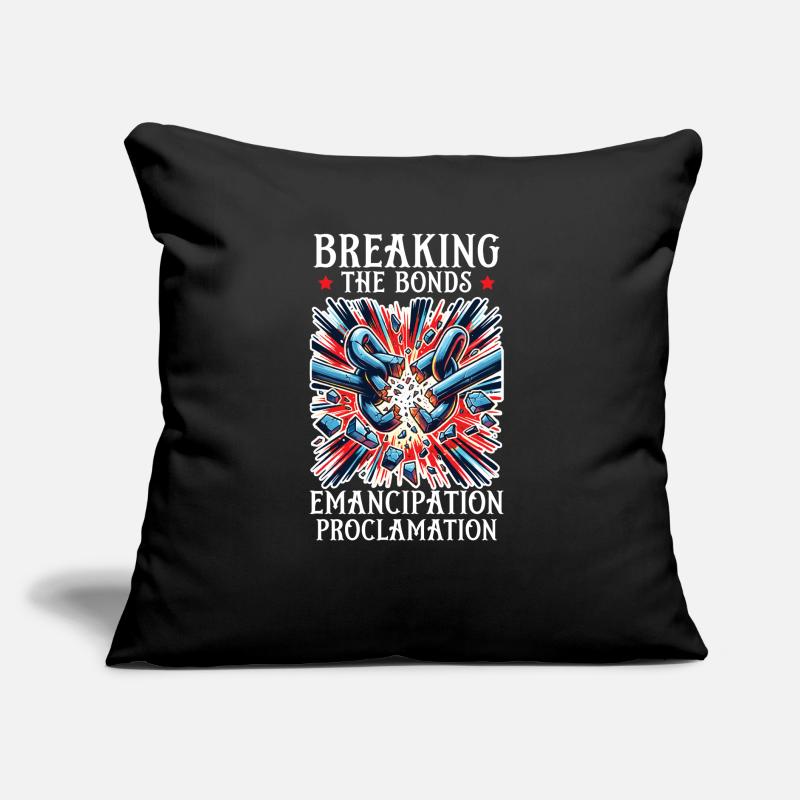 Proclamation d’émancipation Black Pride Juneteenth Coussin et housse de 45 x 45 cm