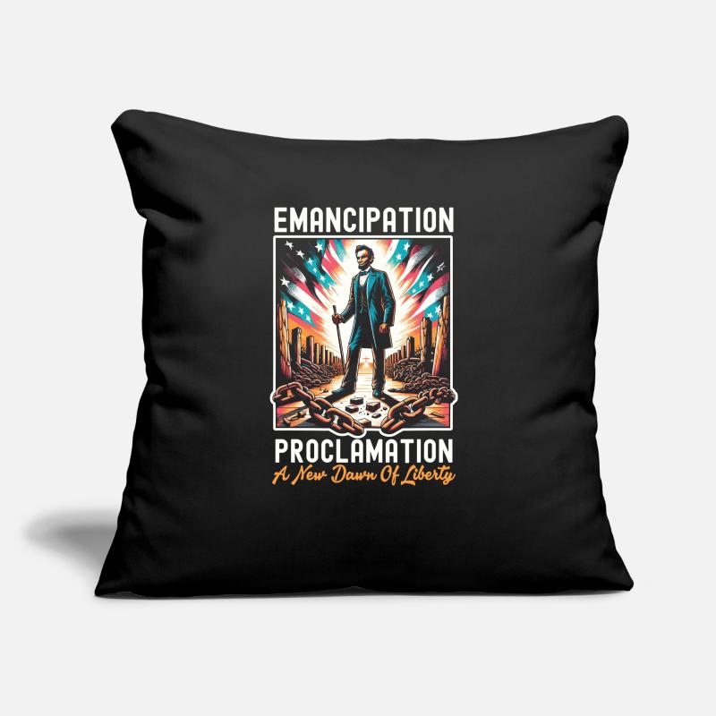 Proclamation d’émancipation Black Pride Juneteenth Coussin et housse de 45 x 45 cm