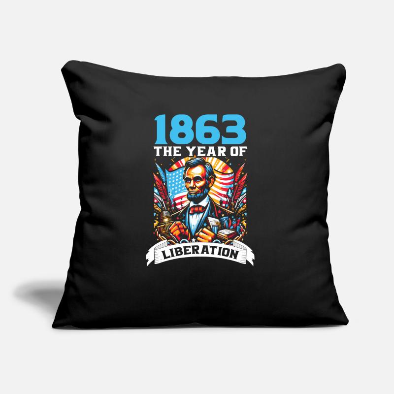 Proclamation d’émancipation Black Pride Juneteenth Coussin et housse de 45 x 45 cm