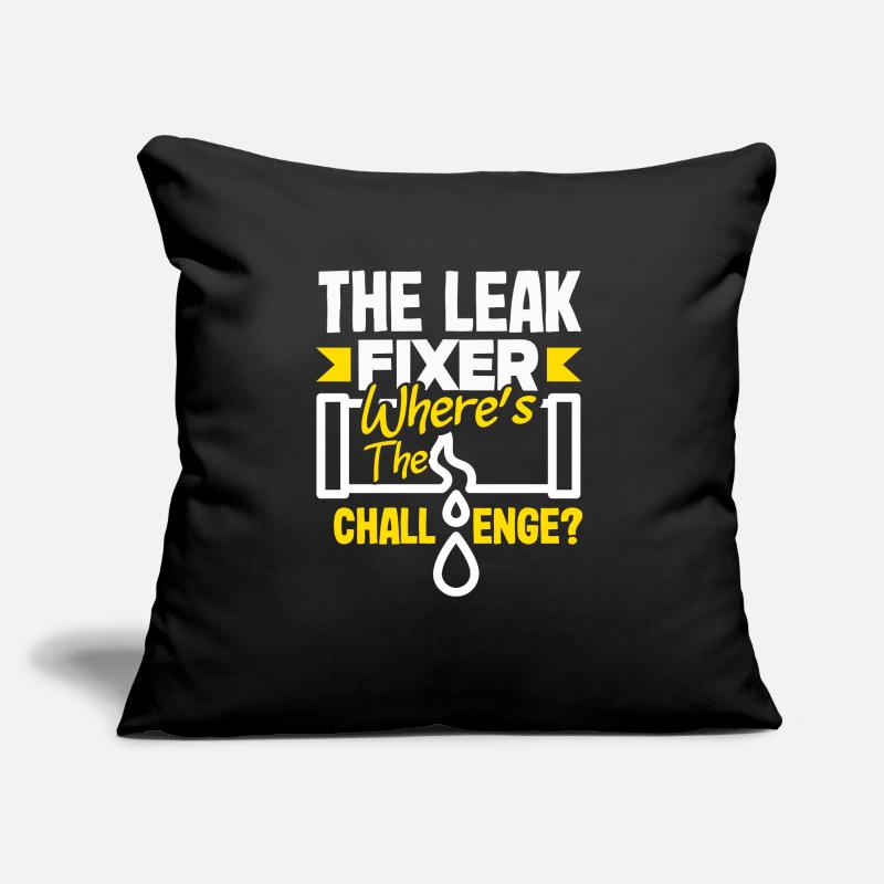 The Leak Fixer Plumber's Challenge Bold Statement Sofa pillow with filling 45cm x 45cm