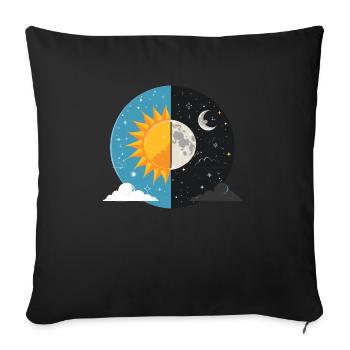 Easter Eostre Pagan Spring - Sofa pillow with filling 45cm x 45cm - black - Front