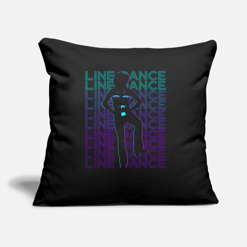 Line Dance Line Dancing Line Dancer Retro Sofakissen mit Füllung 45 x 45 cm