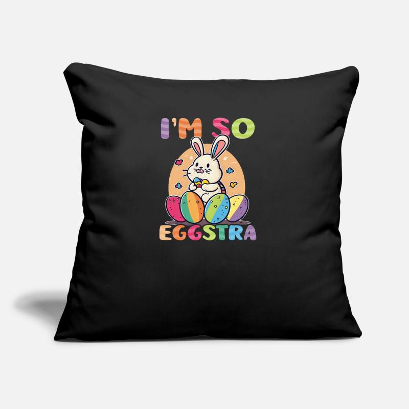 Christian Easter I'm So Eggstra Sofa pillow with filling 45cm x 45cm