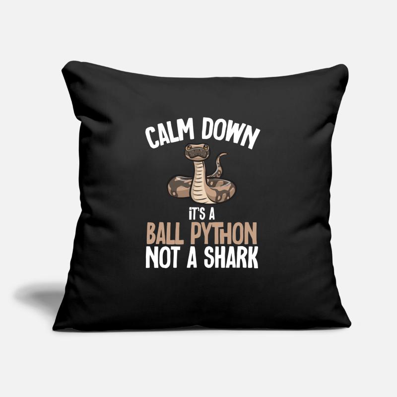 Ball Python Snake King Python Coussin et housse de 45 x 45 cm