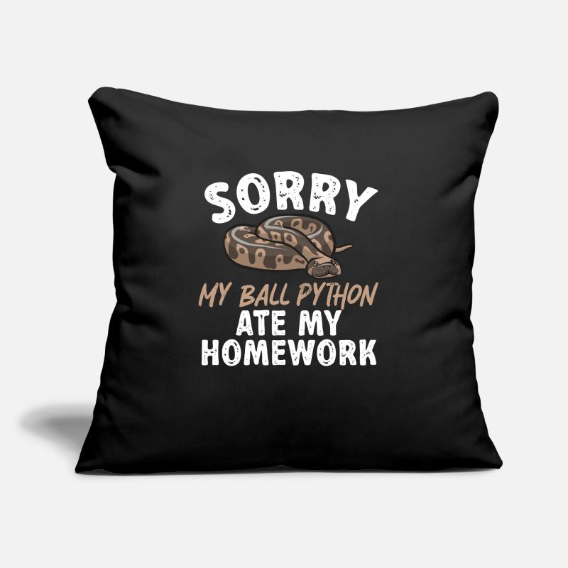 Ball Python Schlange Königspython Sofakissen mit Füllung 45 x 45 cm