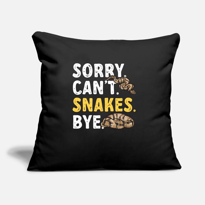 Ball Python Snake King Python Coussin et housse de 45 x 45 cm