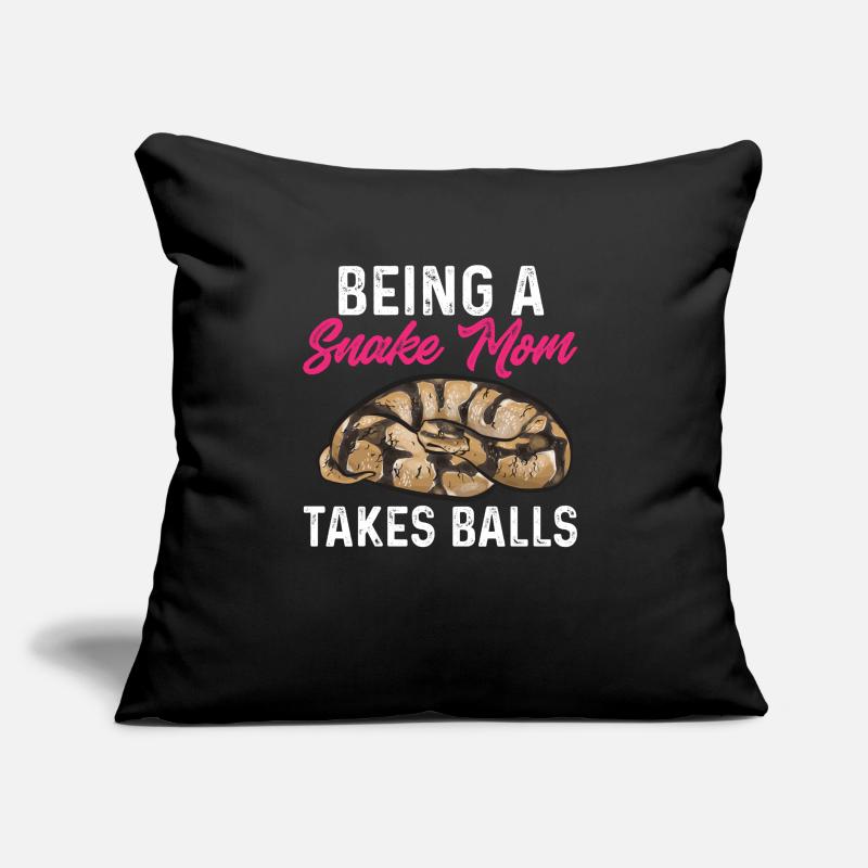 Ball Python Snake King Python Coussin et housse de 45 x 45 cm
