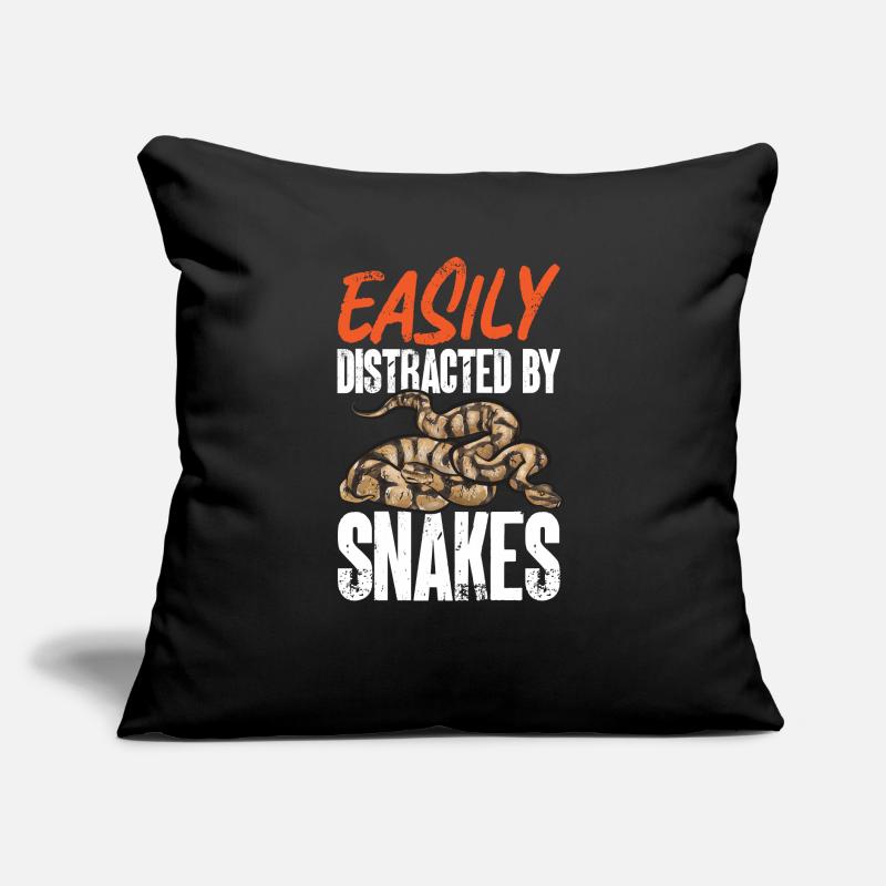 Ball Python Snake King Python Coussin et housse de 45 x 45 cm