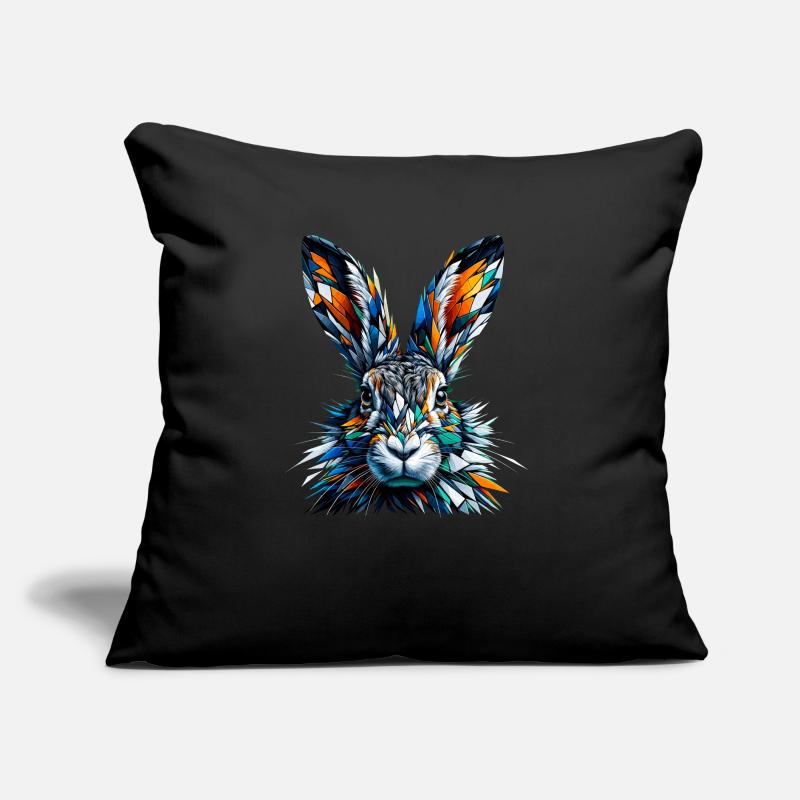 Polygon Art Jackrabbit Jackrabbits Sofakissen mit Füllung 45 x 45 cm