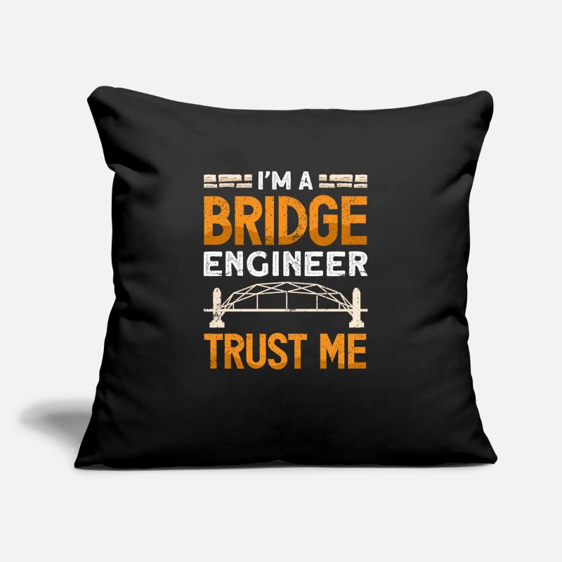 Bridge Construction and Bridge Engineer Sofa pillow with filling 45cm x 45cm