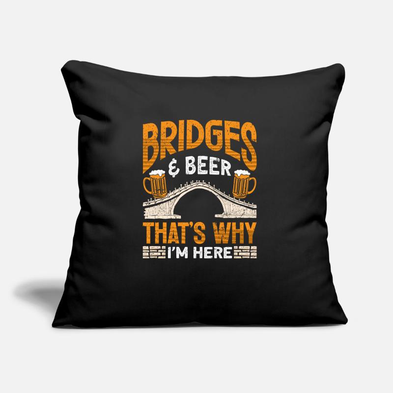 Bridge Construction and Bridge Engineer Sofa pillow with filling 45cm x 45cm
