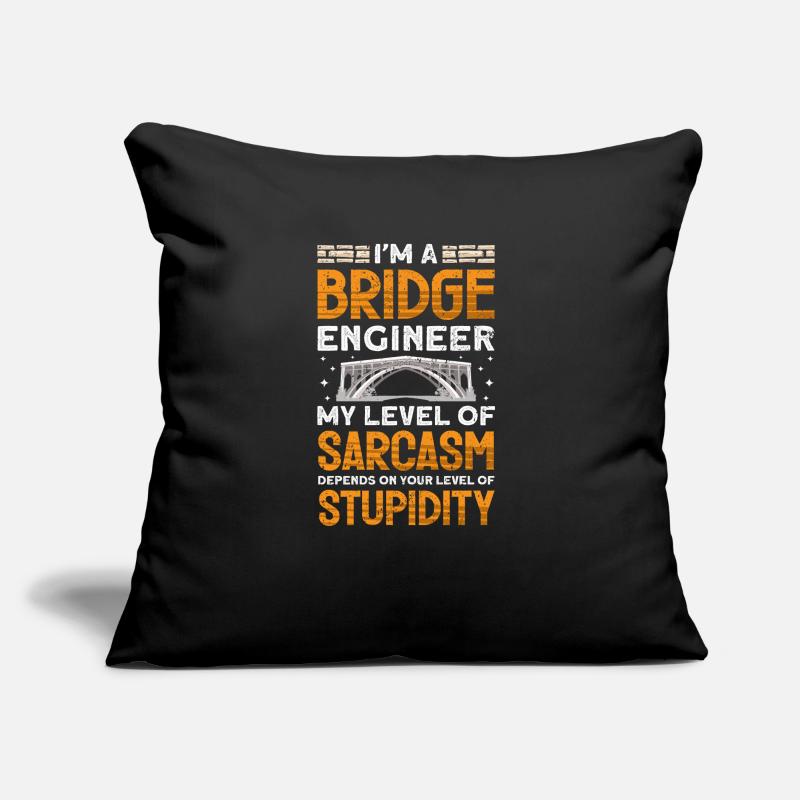 Bridge Construction and Bridge Engineer Sofa pillow with filling 45cm x 45cm