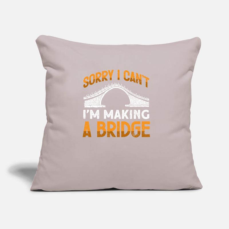 Bridge Construction and Bridge Engineer Sofa pillow with filling 45cm x 45cm