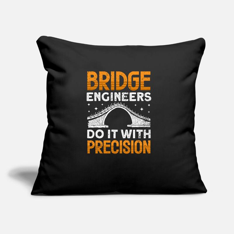 Bridge Construction and Bridge Engineer Sofa pillow with filling 45cm x 45cm