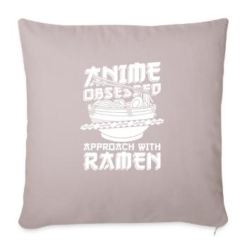Bol de Ramen Manga Anime - Coussin et housse de 45 x 45 cm - taupe clair - Devant