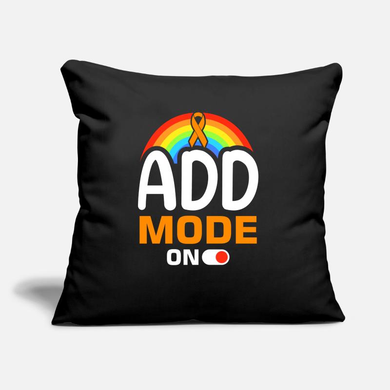 Attention Deficit Hyperactivity Disorder ADD Sofa pillow with filling 45cm x 45cm