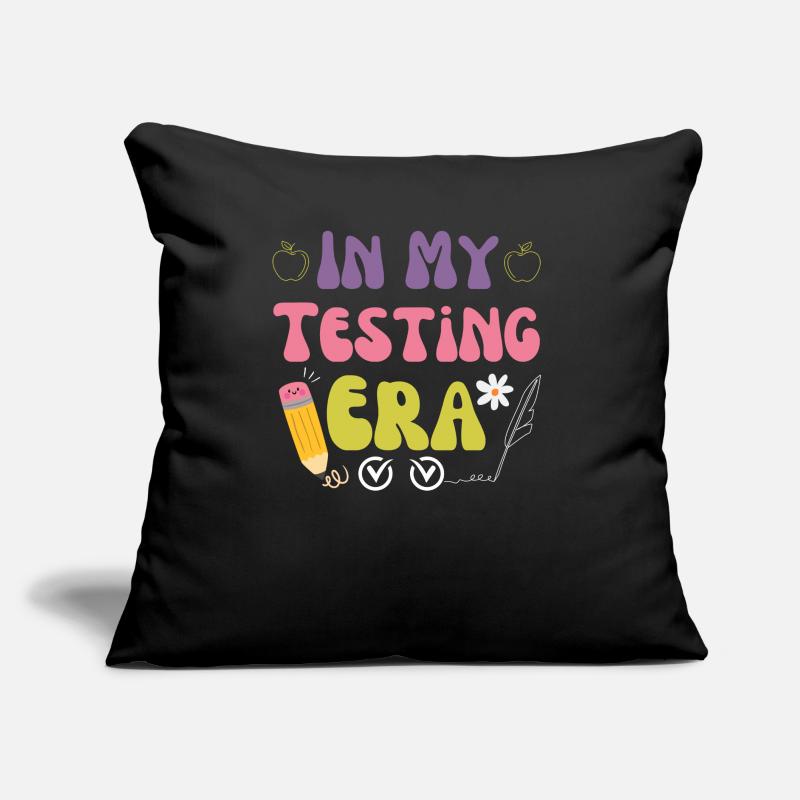 Groovy In My Testing Era Testing Day Teacher Test Sofa pillow with filling 45cm x 45cm