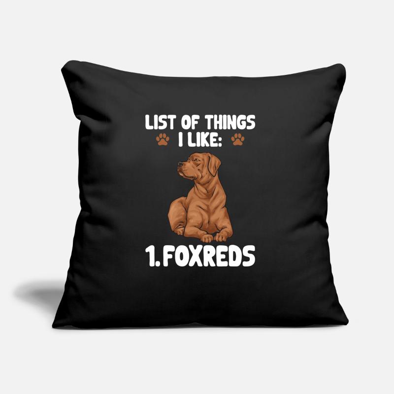 Fuchsroter Labrador Retriever Fox Labrador rouge Coussin et housse de 45 x 45 cm