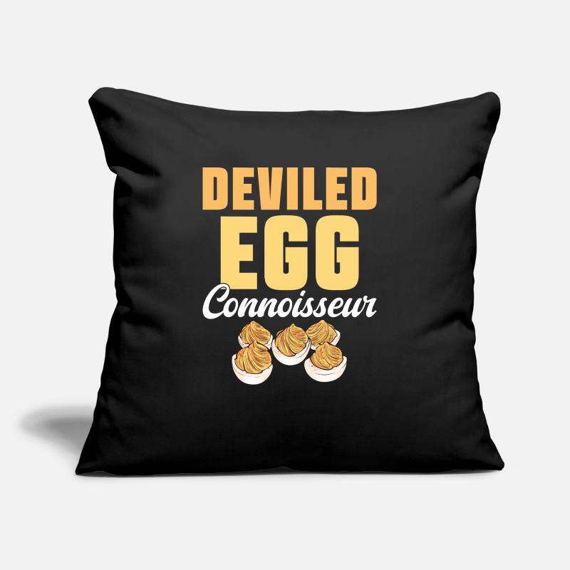 Stuffed Eggs Deviled Eggs Sofa pillow with filling 45cm x 45cm