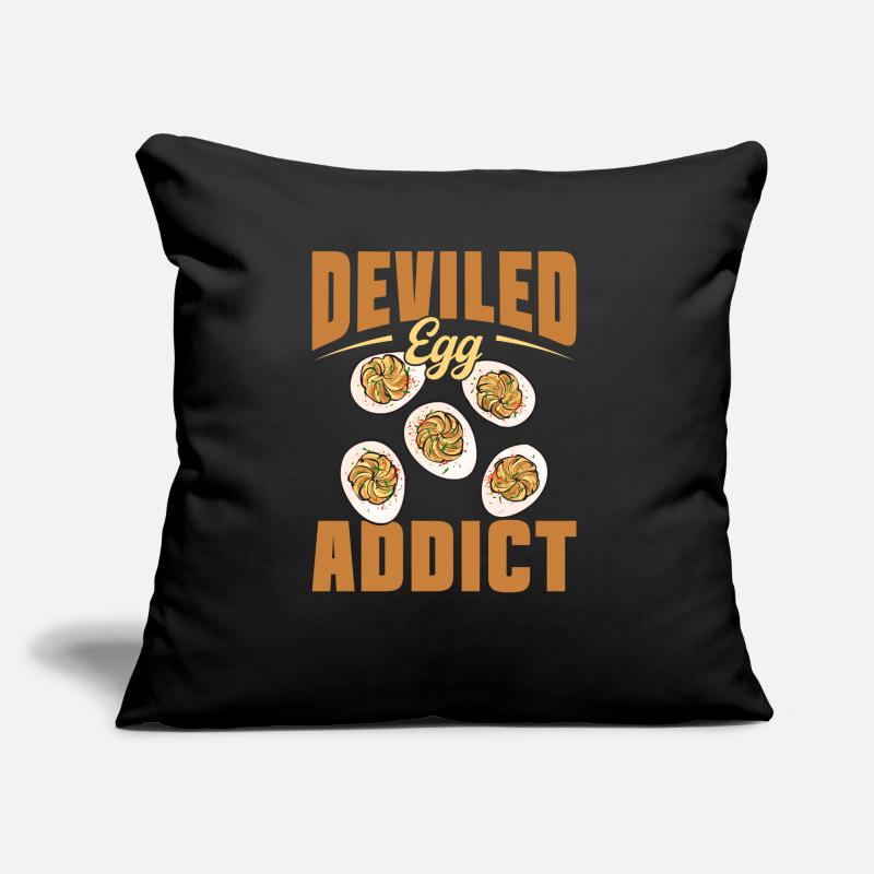 Stuffed Eggs Deviled Eggs Sofa pillow with filling 45cm x 45cm