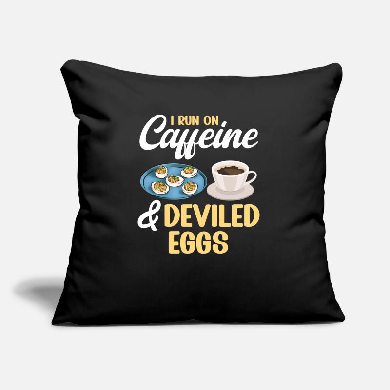 Stuffed Eggs Deviled Eggs Sofa pillow with filling 45cm x 45cm