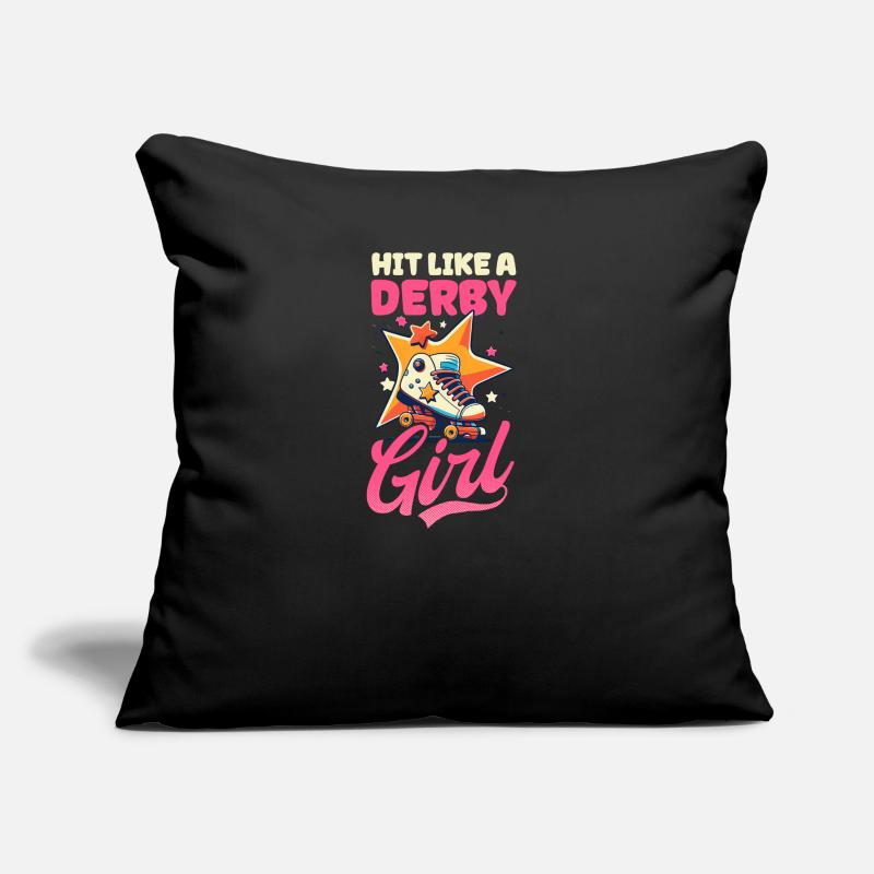 Roller Derby Hit wie ein Derby-Mädchen Sofakissen mit Füllung 45 x 45 cm