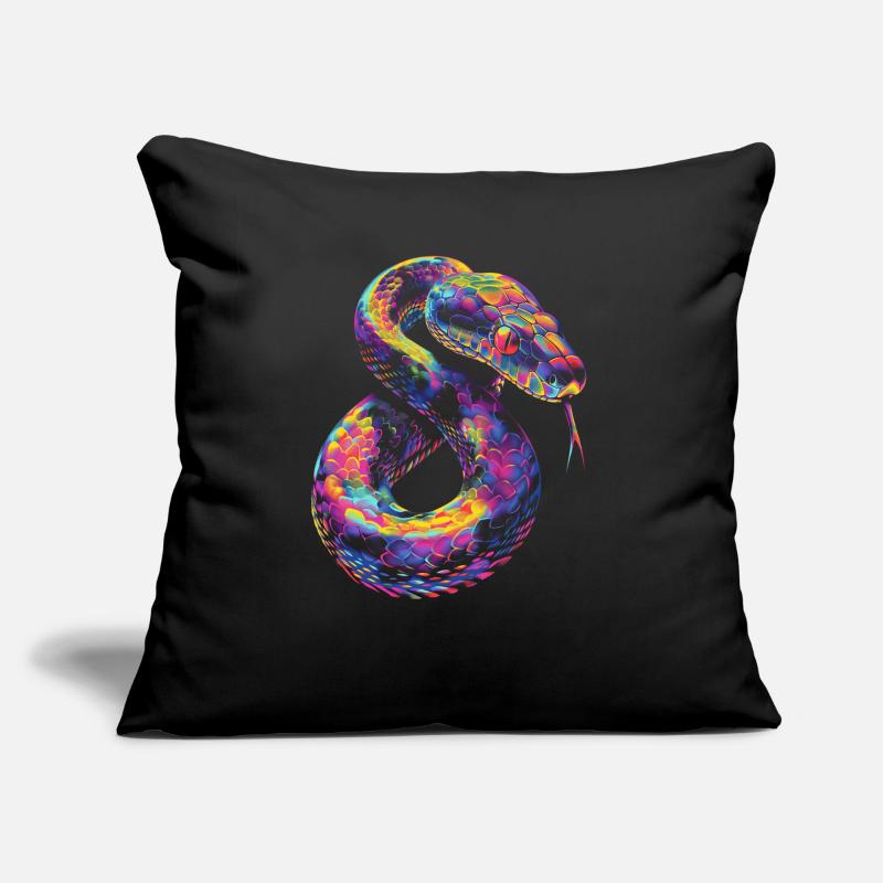 Boule Python serpent Pop Art Coussin et housse de 45 x 45 cm