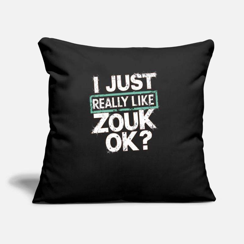 Cadeau de danse Zouk Coussin et housse de 45 x 45 cm