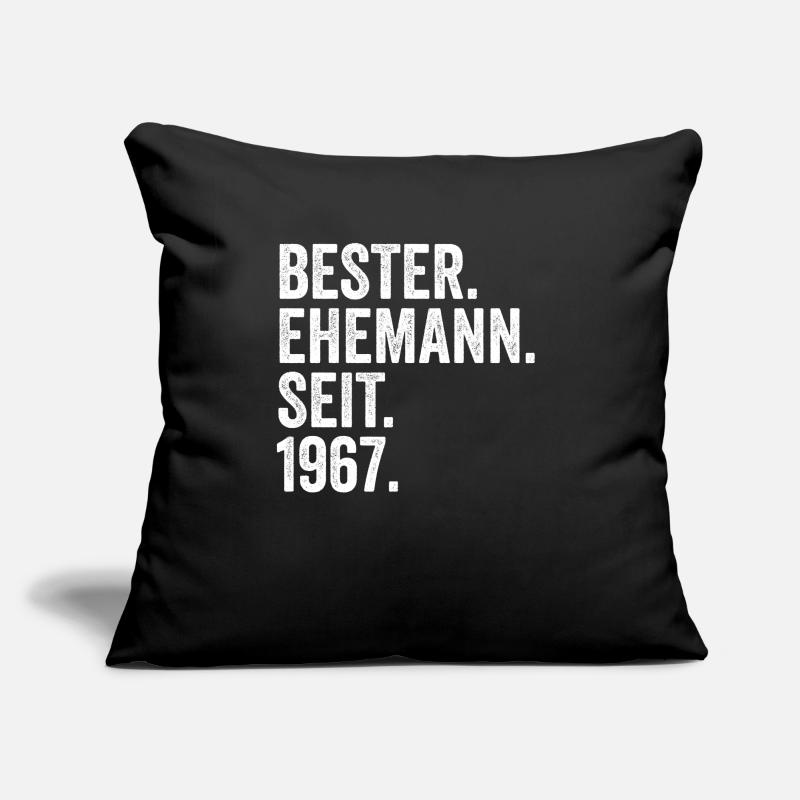 Valentinstag Bester Ehemann Seit 1967 Sofakissen mit Füllung 45 x 45 cm